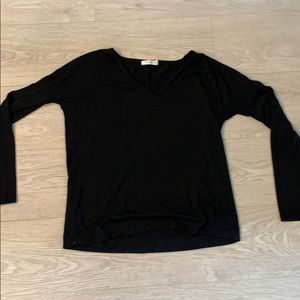 Rag and bone size small black v neck sweater